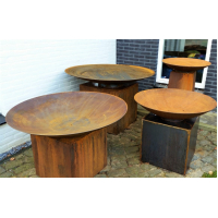 Cortenstalen Vuurschaal 120 plat